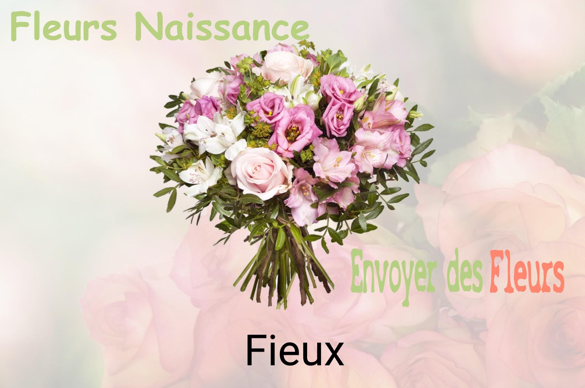 Bouquet de fleurs de naissance livré à Fieux